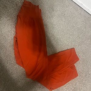 Burnt orange lululemon align leggings
